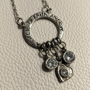 Sterling silver charm necklace